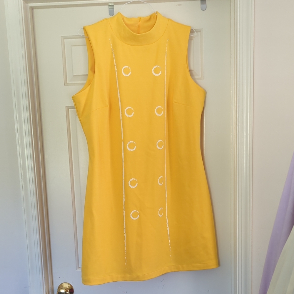 Modcloth Trompe L'oeil Mod 60s Vintage Style Dress